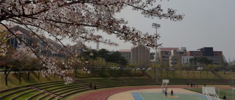 Khuôn viên rộng rãi của trường Mokwon